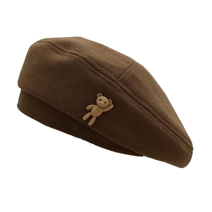 Bereta dama Asskanaer, maro, 54-59cm, lana/poliester, ajustabila