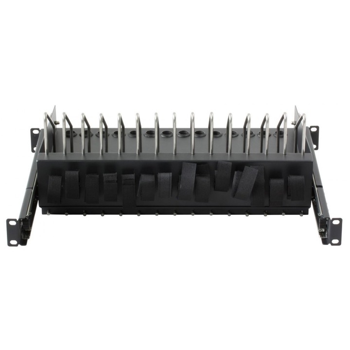 TECHly mobil eszköz tartó állvány, 14 rekeszes, bővíthető