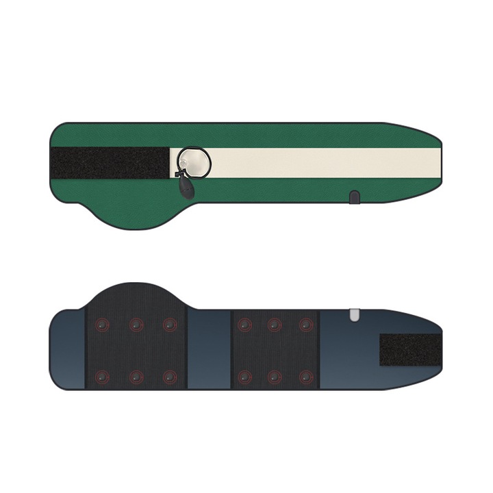 Aparat de masaj de talie, electric, 6 motoare, compresie aer, 12 magneti, incalzire cu infrarosu, gri