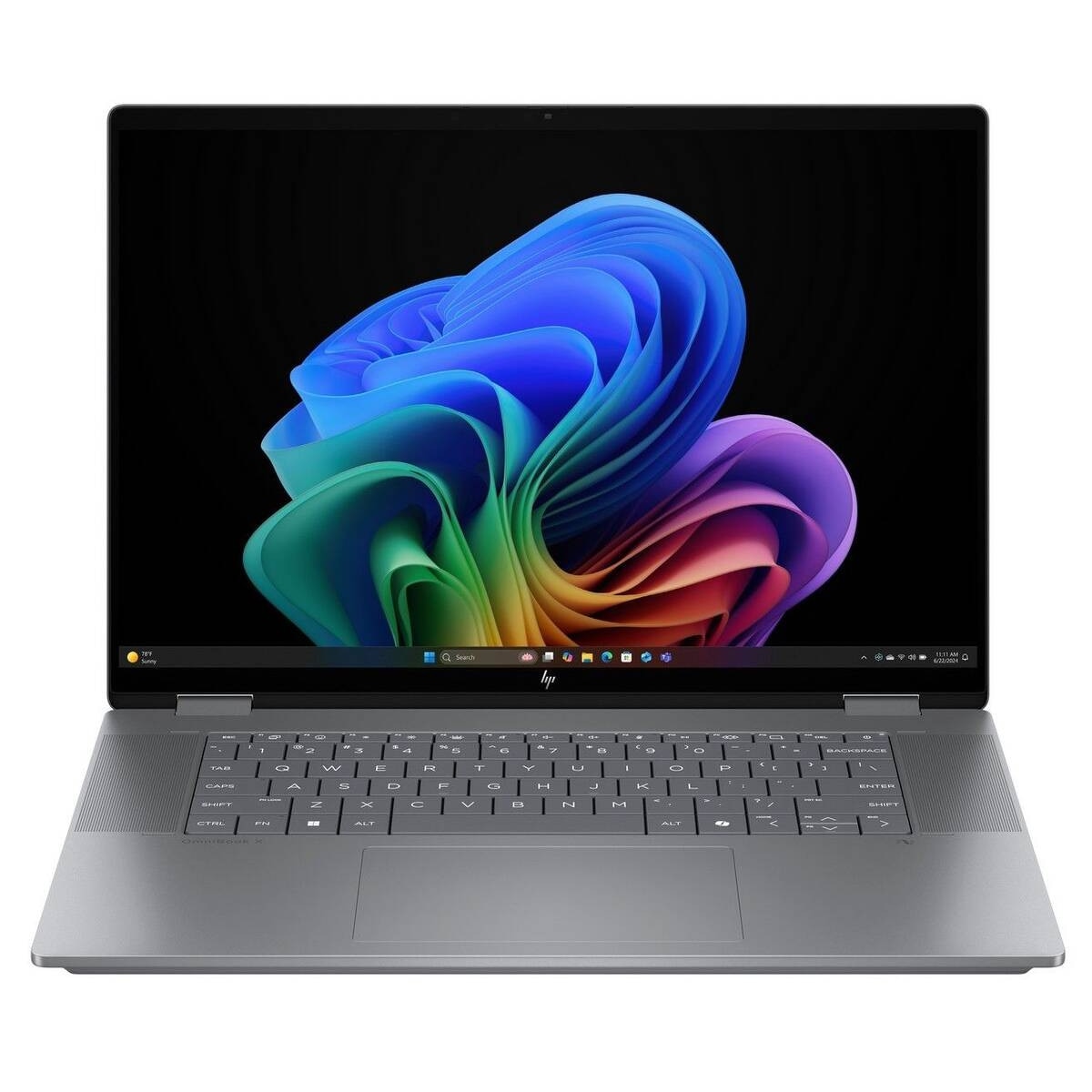Laptop HP OmniBook X Flip 2-in-1 NG AI WUXGA 16 inch AMD Ryzen AI 7 350 24GB 1TB SSD Windows 11 Home Meteor Silver
