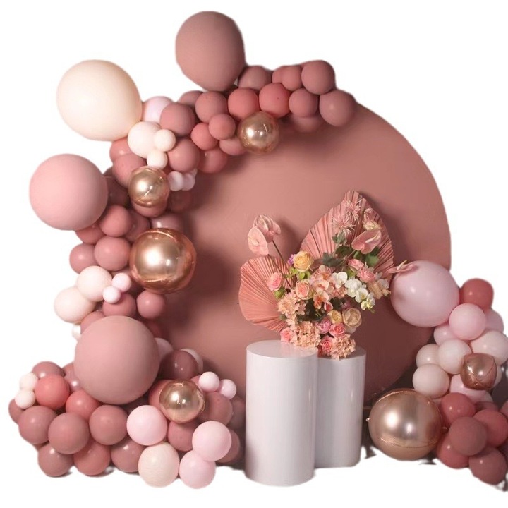 Декоративни балони за Свети Валентин, арки от балони, розови, комплект
