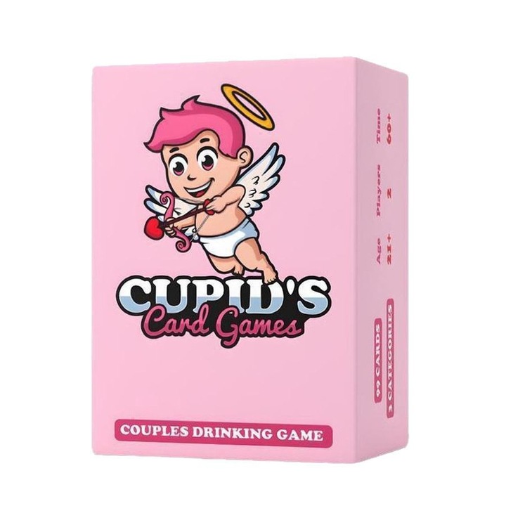 Настолна игра Cupid Solitaire, игра за пиене за двойки, вечер за срещи