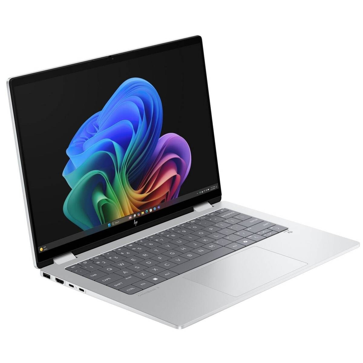 Laptop HP OmniBook X Flip 2-in-1 NG AI 3K 14 inch Intel Core Ultra 5 226V 16GB 1TB SSD Windows 11 Home Glacier Silver