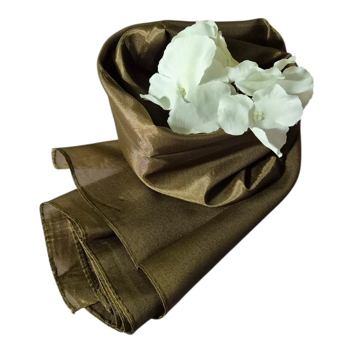 Esarfa matase naturala, Kaki inchis