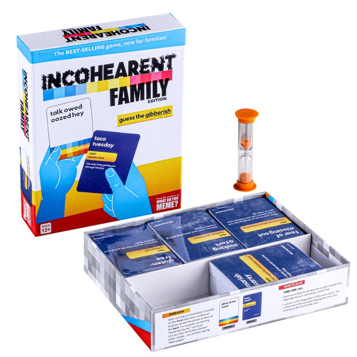 Társasjáték: Incoherent Family Edition, kártyakészlet