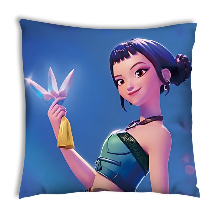 Perna decorativa Demon Huntress Team, 45x45cm, multicolor