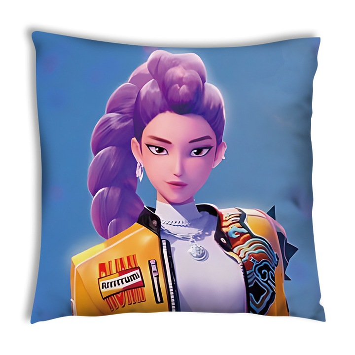 Perna decorativa Demon Huntress Team, 45x45cm, multicolor