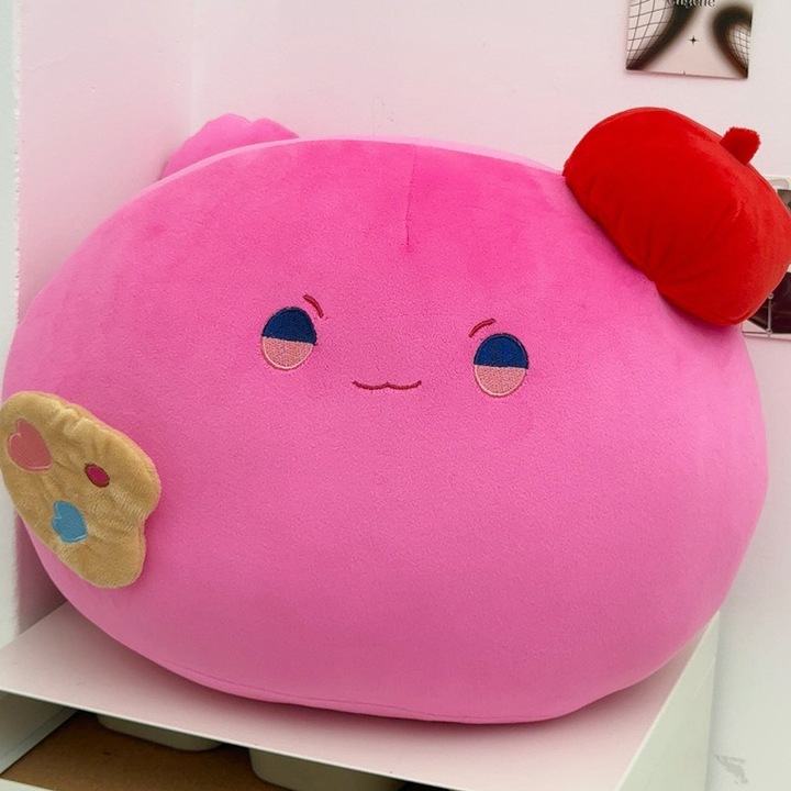 Perna decorativa, design peste, 30x25cm, roz