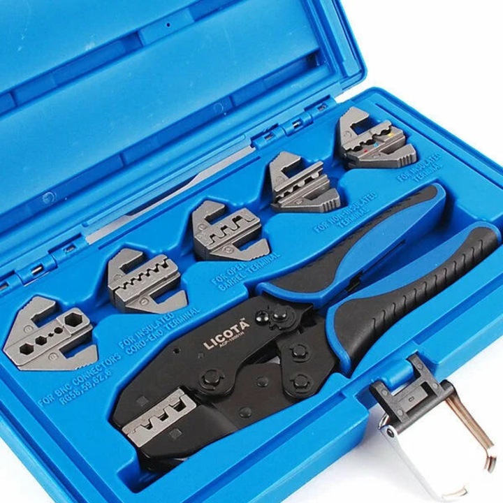 Cleste sertizat 6 in 1 din otel de inalta calitate, lungime 220 mm