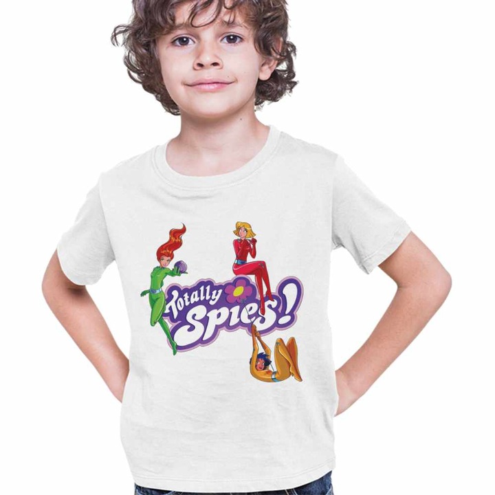 Tricou Copii Baieti Spioanele Actiune Spioni Agenti Secreti, Fehér