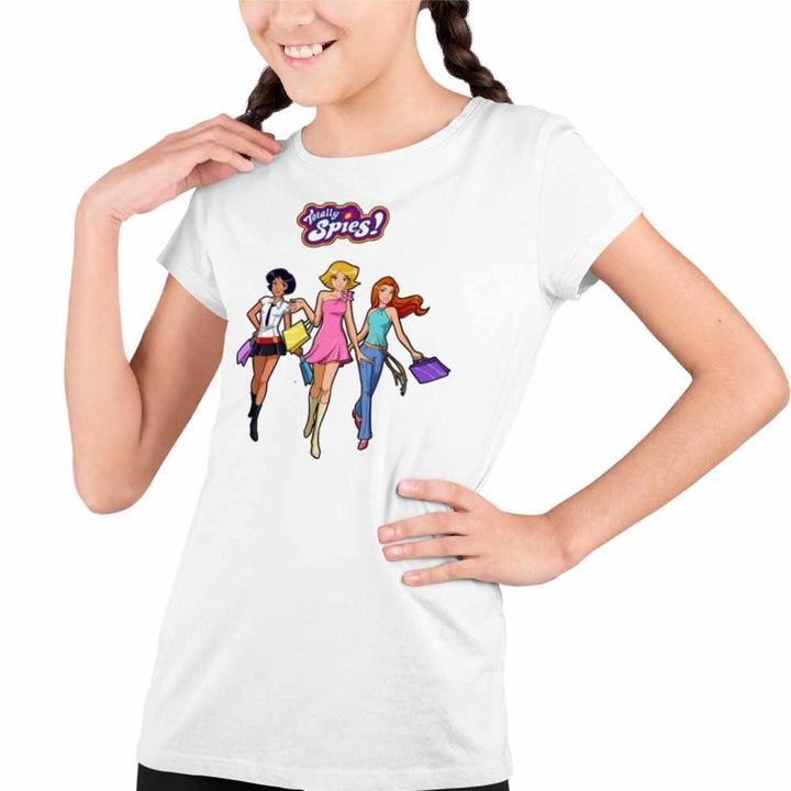 Tricou Copii Fete Spioanele Shopping Servicii Secrete, Fehér