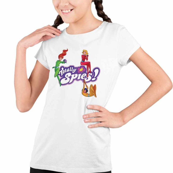Tricou Copii Fete Spioanele Actiune Spioni Agenti Secreti, Fehér