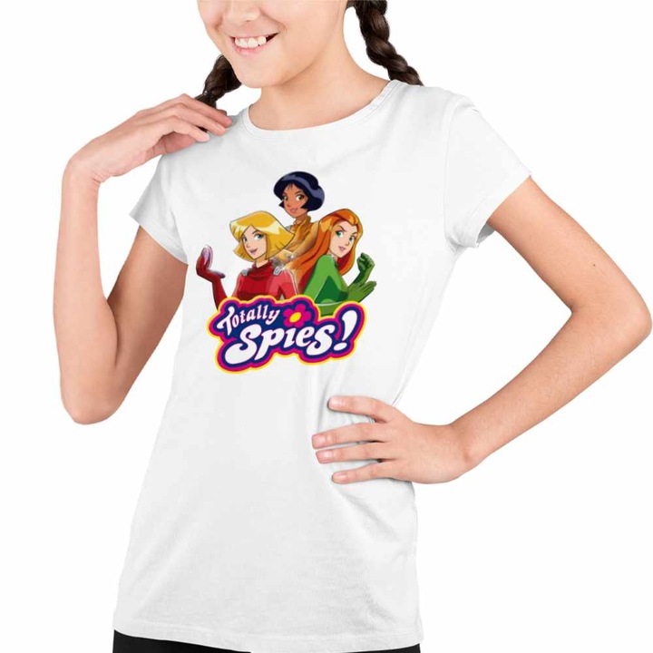 Tricou Copii Fete Spioanele Aventuri Desene Spioni, Fehér