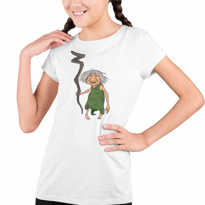 Tricou Copii Fete The Croods Buni Bunica Famlia Crood Epoca de Piatra, Fehér