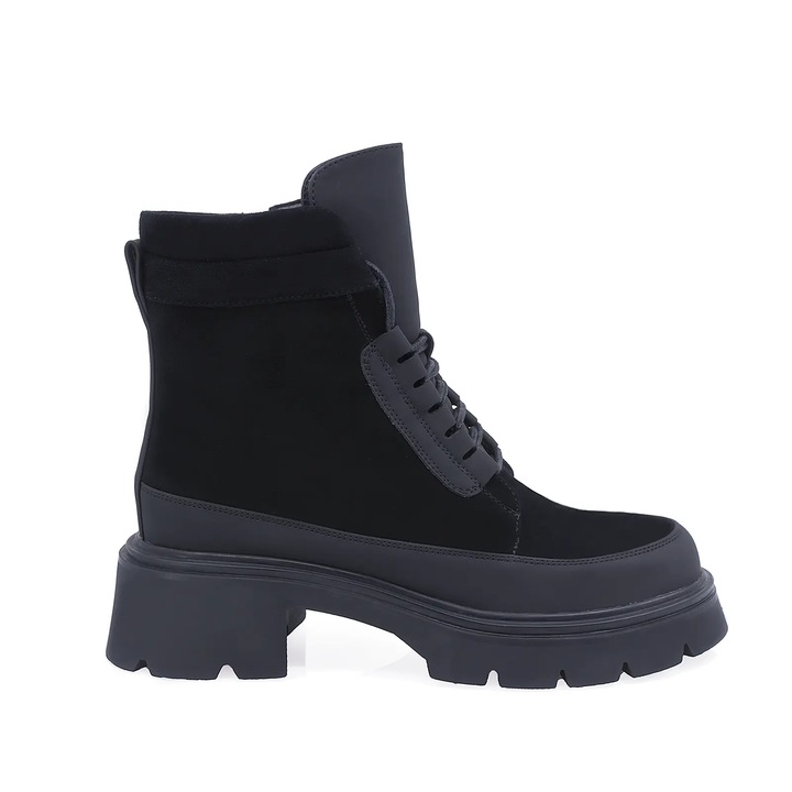 Ghete dama casual, Anna Viotti, D105-F281R-XS261-X34-TL-03, Negru