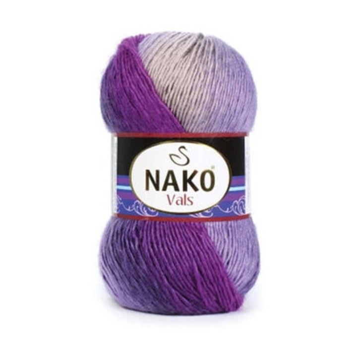 Fir Textil Nako Vals 87132 pentru crosetat si tricotat, acril, multicolor, 240 m