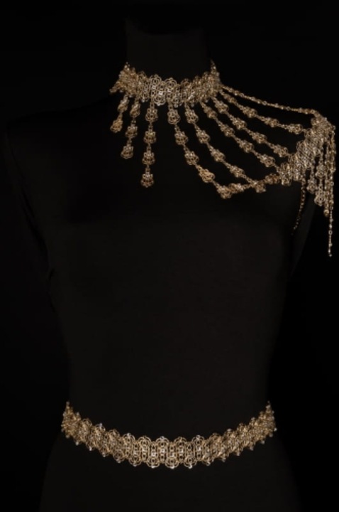 Szalag Preciosa kristályokkal (LV23/FSH/02AU)