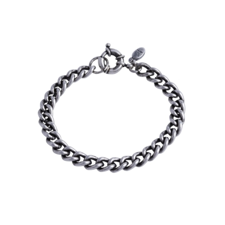 Bratara barbati Colibra, 19x21cm, argintiu