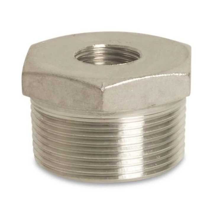 Reductie Filetata Inox 316 1 1/4 AG x 3/4 IG PN 10 bar