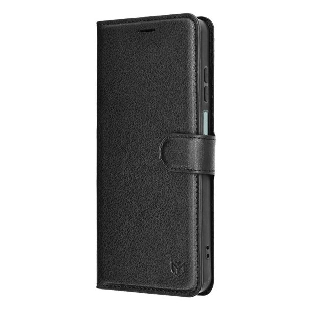 Husa Upzz® Leather Folio Compatibila cu Honor X5c Plus, Magnet, Suport Card - Black