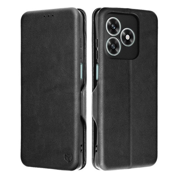 Husa Tip Carte Upzz® Safe Wallet Plus Compatibila Cu Honor X5c Plus, Inchidere Magnetic, Piele Ecologica - Negru