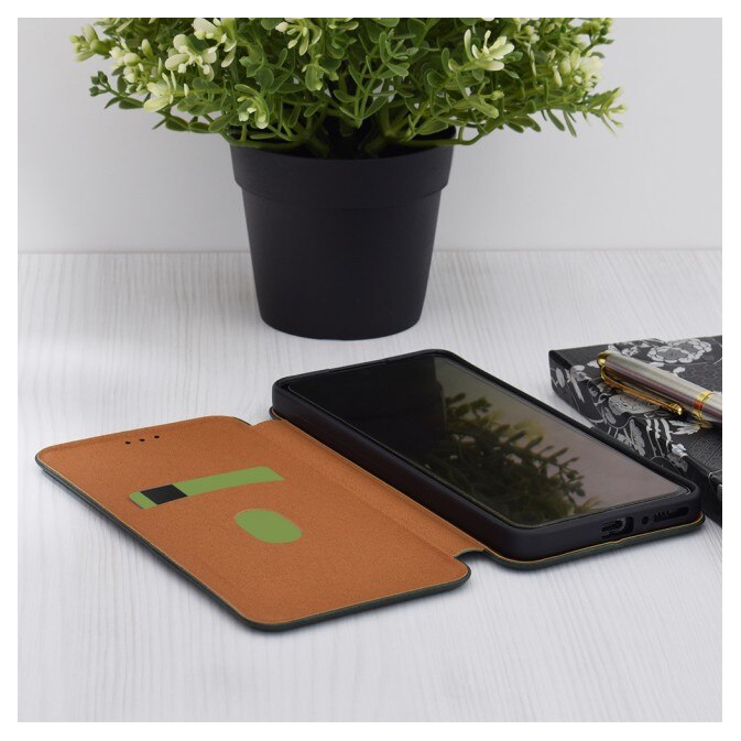 Husa Tip Carte Upzz® Safe Wallet Plus Compatibila Cu Honor X5c Plus, Inchidere Magnetic, Piele Ecologica - Verde