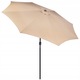 Градински чадър за тераса, с манивела и накланяне, диаметър 300 см, бежов