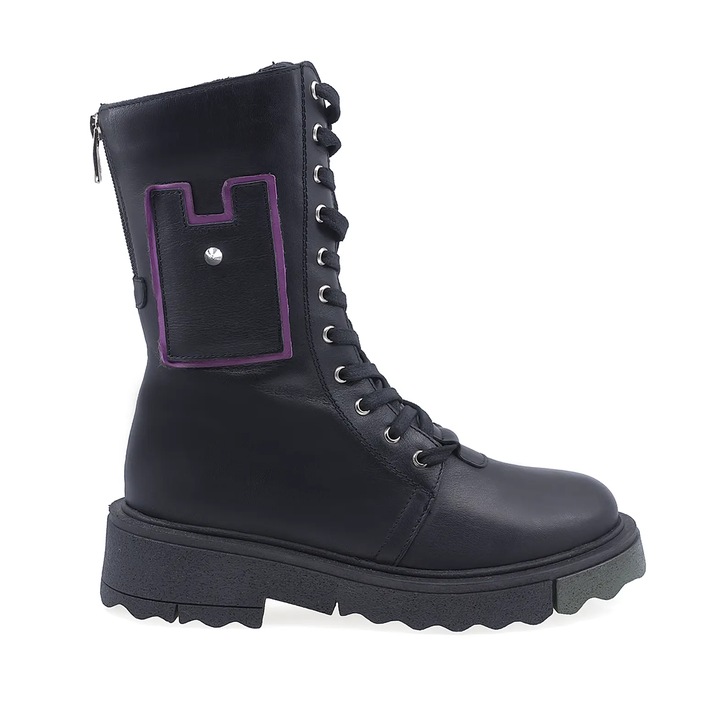 Ghete dama casual, Anna Viotti, D44-4450, Negru