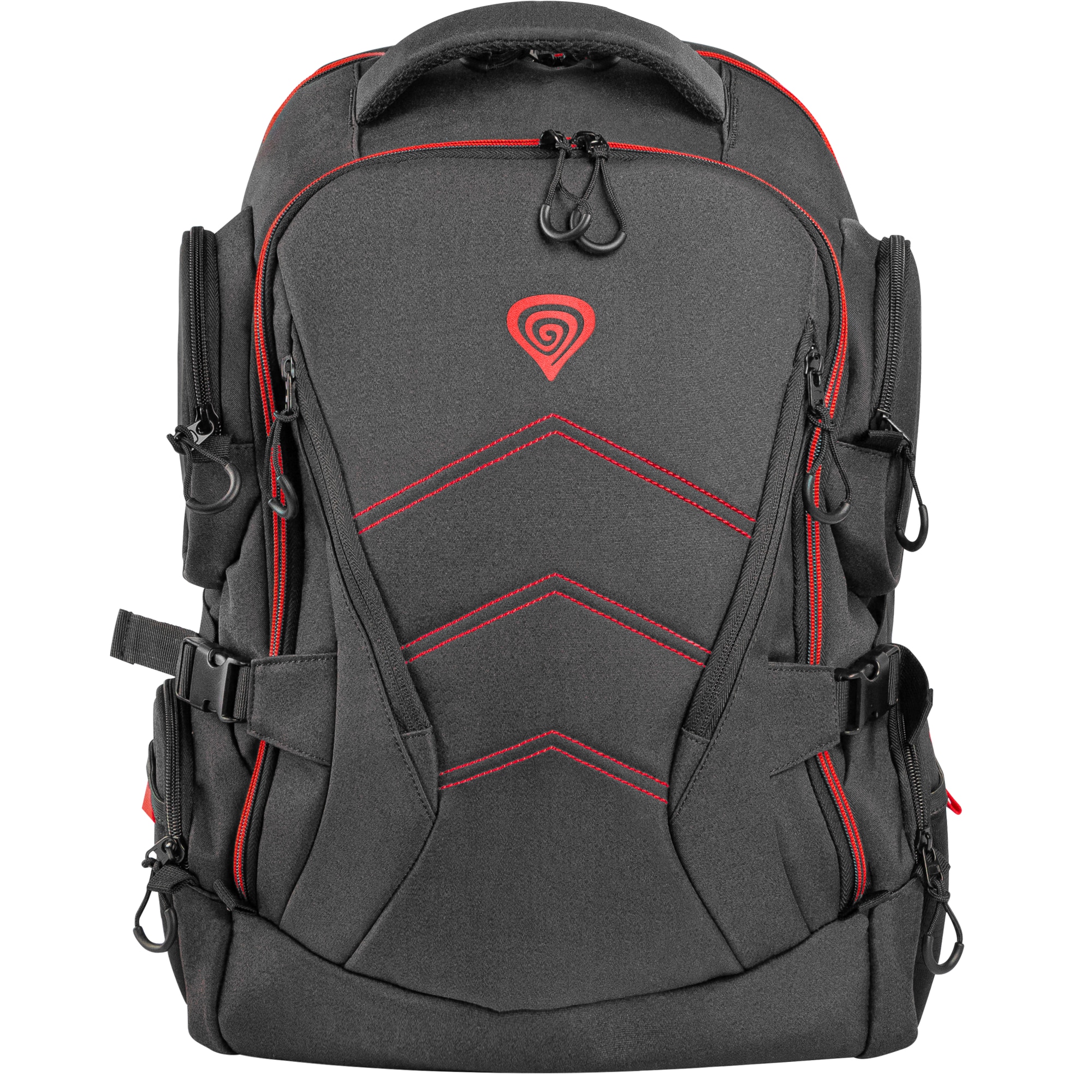 Rucsac laptop GENESIS PALLAD 550, compatibil laptop 17.3 ", total buzunare 19, material polyester, capacitate 24 L, negru