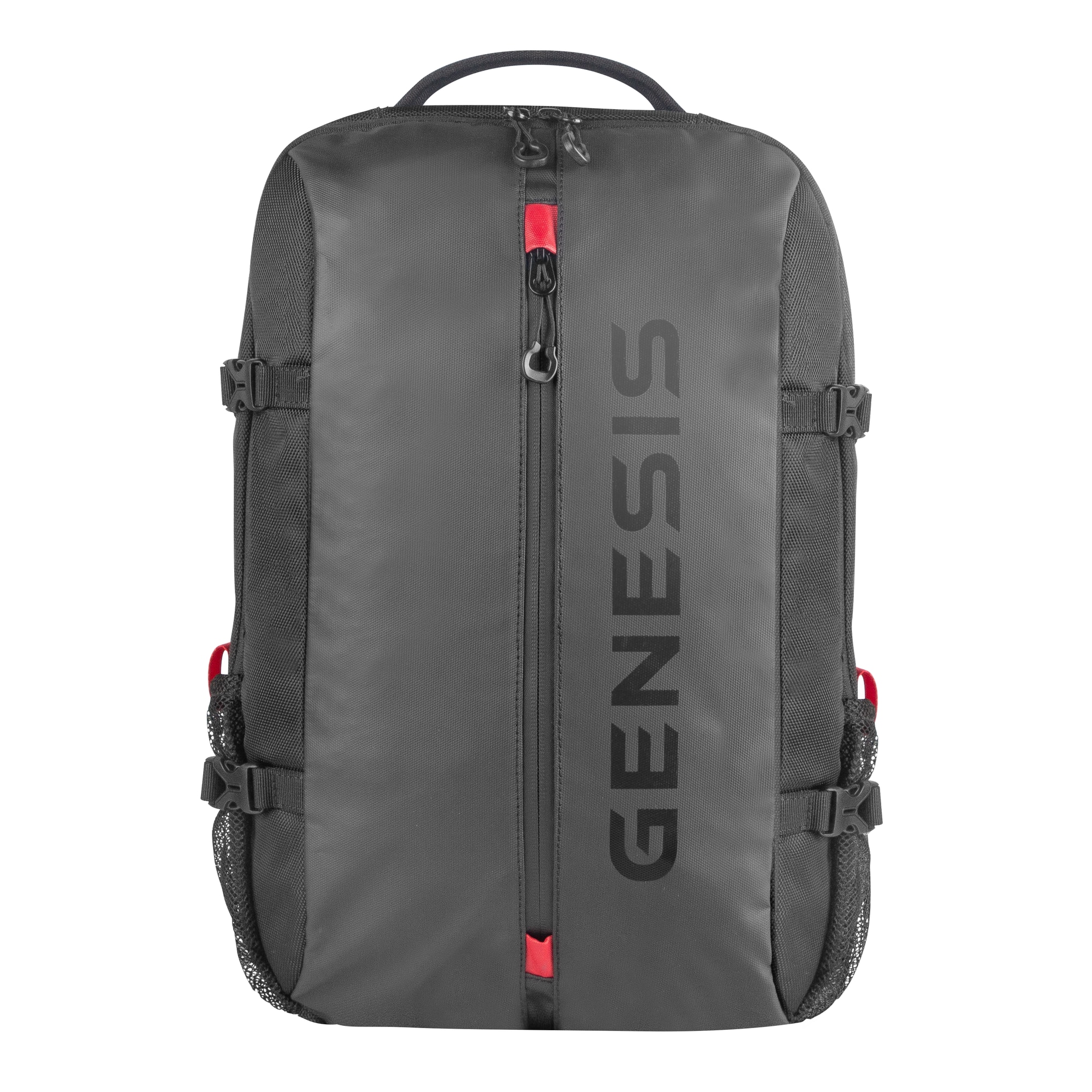 Rucsac laptop Genesis Pallad 410, compatibilitate laptop 15.6", total buzunare 7, capacitate 17 L, material Polyester 1680D, negru