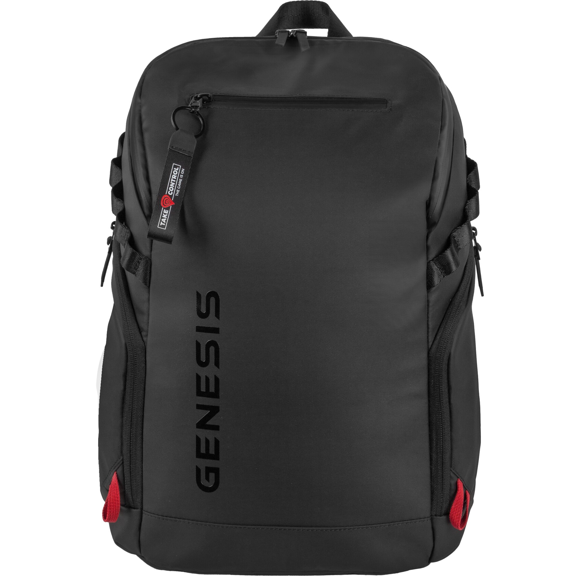 Rucsac laptop GENESIS PALLAD 420, compatibilitate laptop 15.6", total buzunare 6, capacitate 18 L, material Polyester 600D, negru