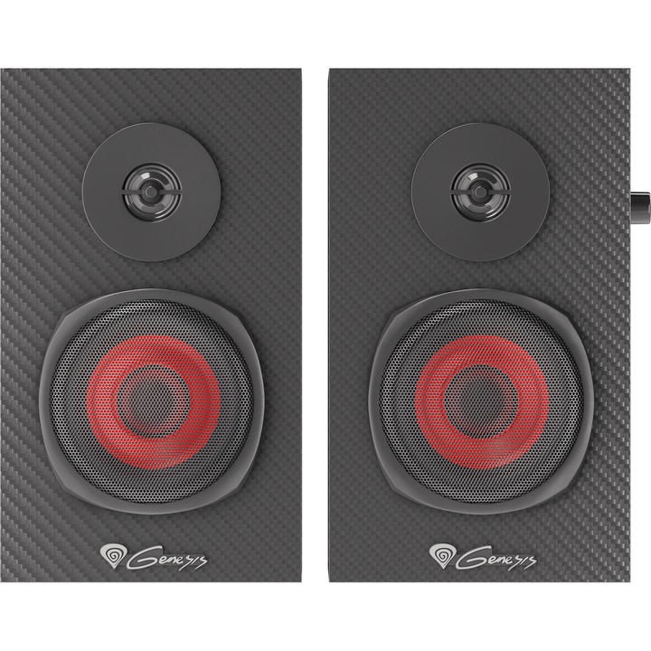 Sistem audio Genesis Helium 200, putere maxima RMS 20W, frecventa raspuns 20 - 20000 Hz, conectivitate mini jack, negru
