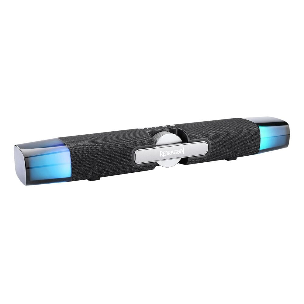 Soundbar Bluetooth Redragon Dora, iluminare RGB, 10W RMS (5W x 2), difuzor 2", Negru