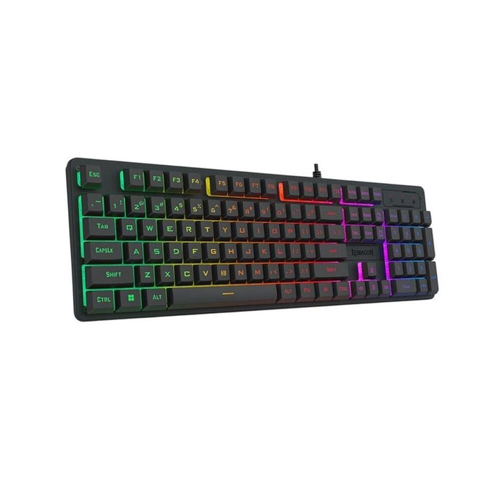 Клавиатура Gaming с кабел Redragon Netherbane, RGB осветление, Черен