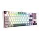 Механична клавиатура с кабел Gaming Redragon Kumara, RGB осветление, Червени суичове, Бял/Сив