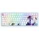 Tastatura gaming mecanica Bluetooth/cu fir Redragon Antonium Pro Anime, Iluminare RGB, switch-uri liniare Redragon Lion L, Anime print, Bluemarin