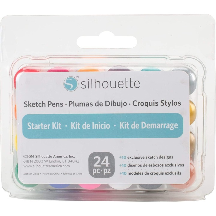 Set 24 Carioci de Schita Silhouette pentru Designuri Artistice