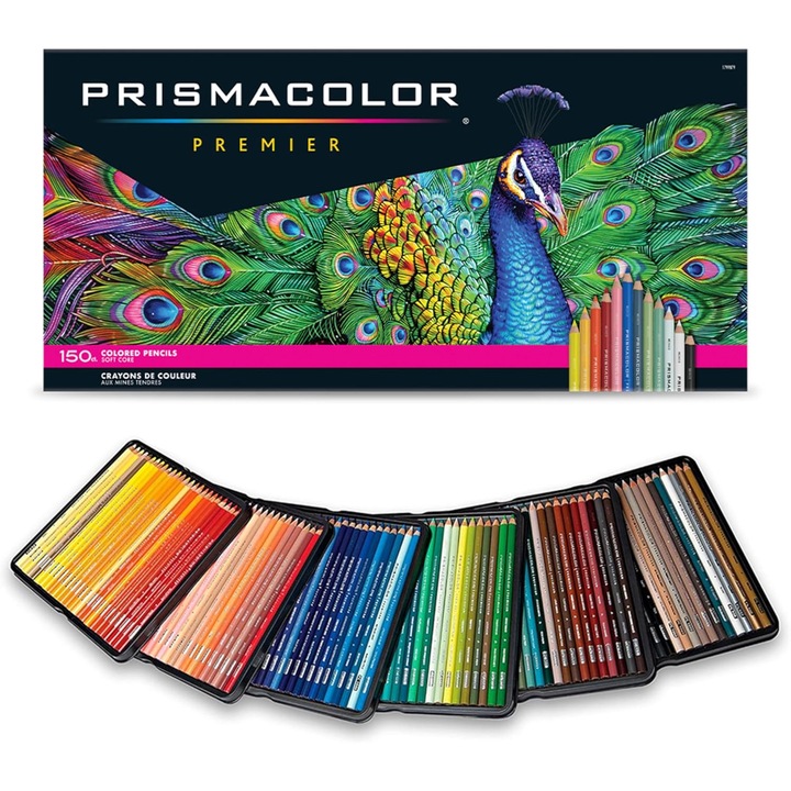 Set 150 Creioane Colorate Prismacolor Premier, Miez Moale