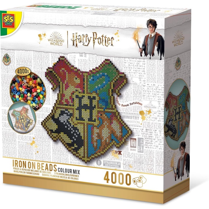 Set Creativ SES 09346 Harry Potter - Emblema Hogwarts, 4000 Margele