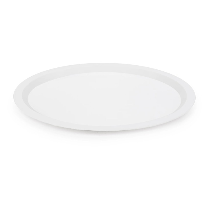 Tava rotundă pentru servire, Amy, plastic, alb, 29.4x1.1cm