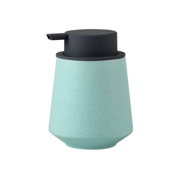 Kerámia szappanadagoló, minimalista design, szürke tető, 500ml