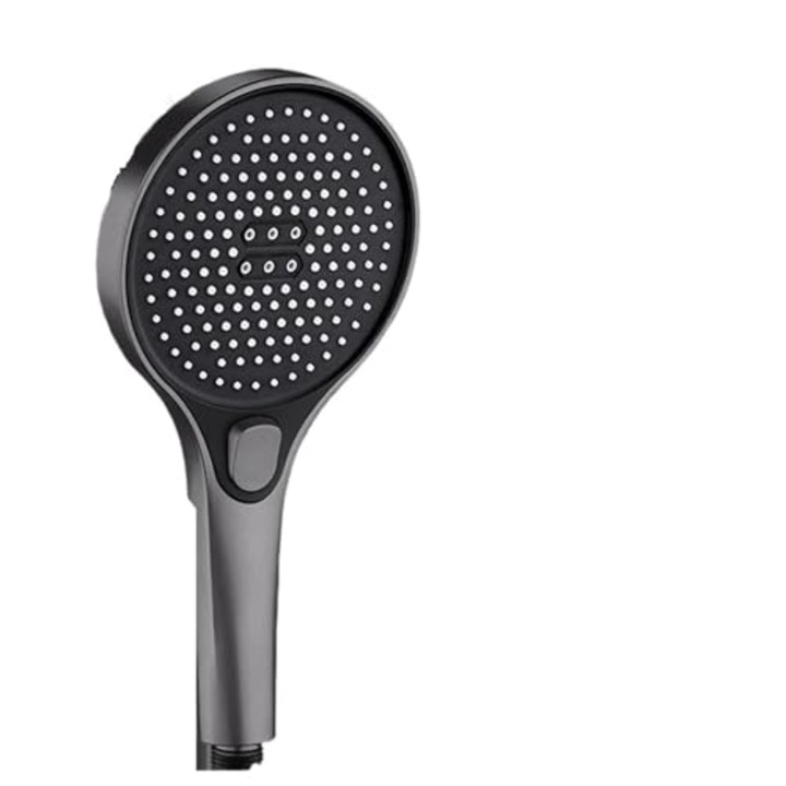 Dus cu presiune mare, 13cm, 3 moduri, economisire apa, duza de masaj, culoare neagra, set