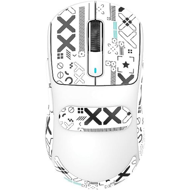 Безжична игрална мишка, 26K DPI, оптичен сензор PAW3395, черен, с адаптивен ергономичен дизайн