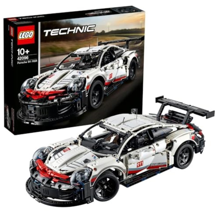 Комплект за изграждане на Technic Porsche 911 RSR, 200 части, 13x50x20cm
