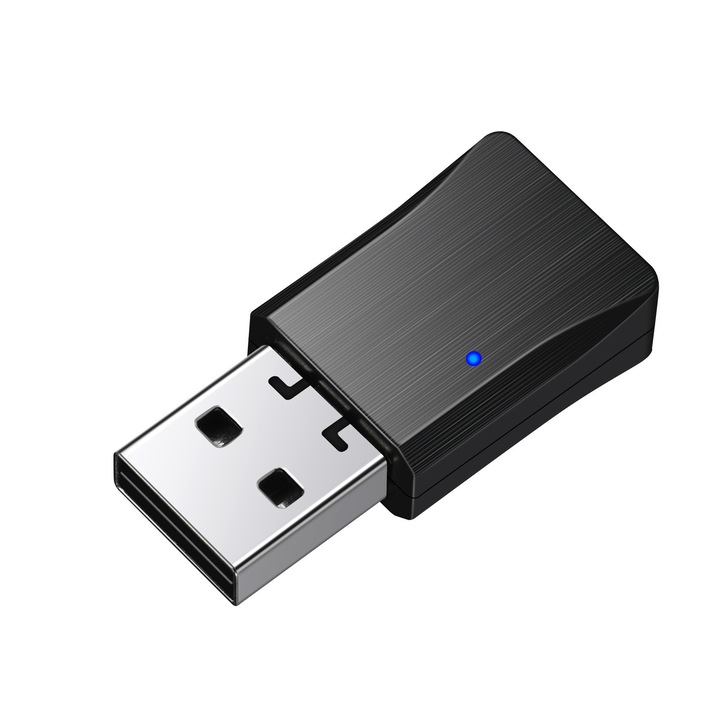 Bluetooth audio adó TX30, vezeték nélküli plug & play adapter, támogatja a hanghívásokat, fekete