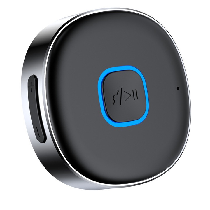 J33 Bluetooth audio vevő, kettős csatlakozás, plug and play, ezüst