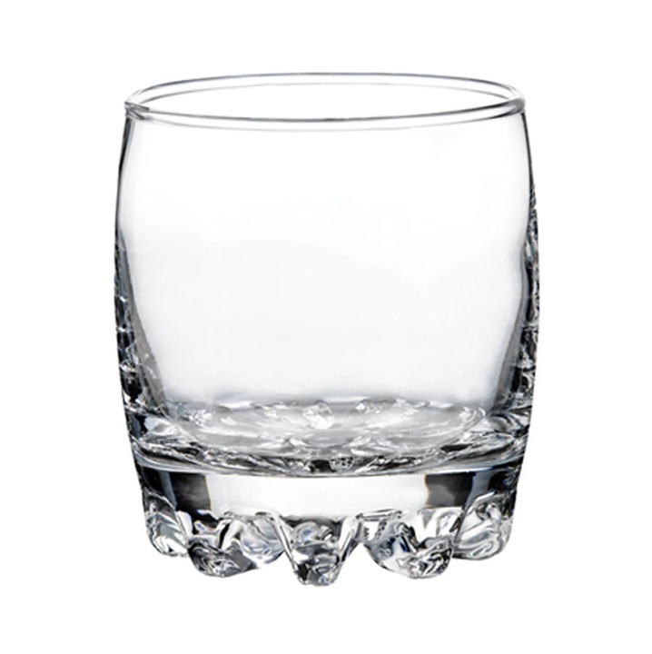 Pahar whisky, Sylvana, din sticla, 315 ml, set 6 bucati