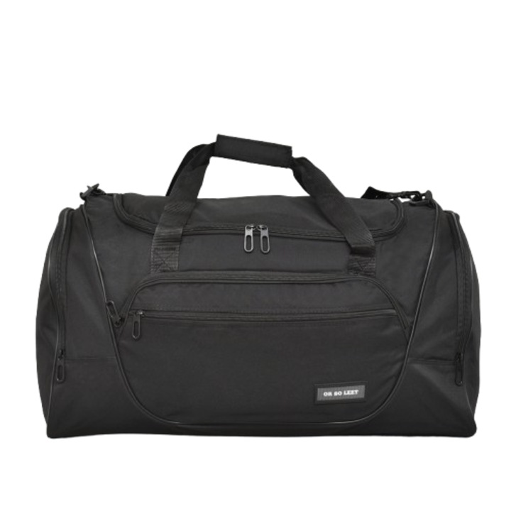 Спортен Сак 70017-1, Текстил, 60/33/30 см, Черен