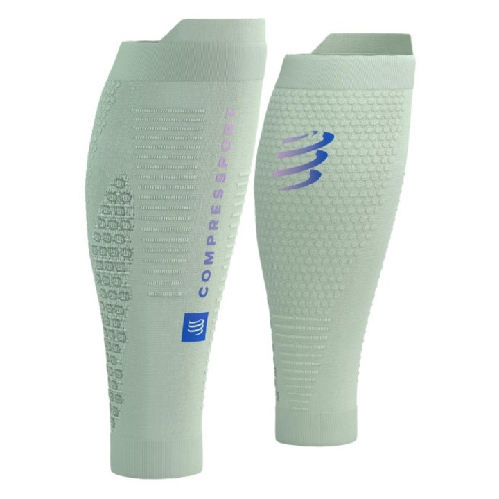 Manșoane COMPRESSPORT, Calf R2 V3, Verde deschis, Mărimea T4