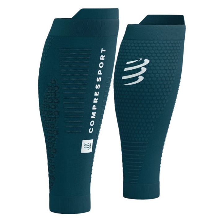 Jambiere barbati COMPRESSPORT, Calf R2 V3, Verde închis, Mărimea T2